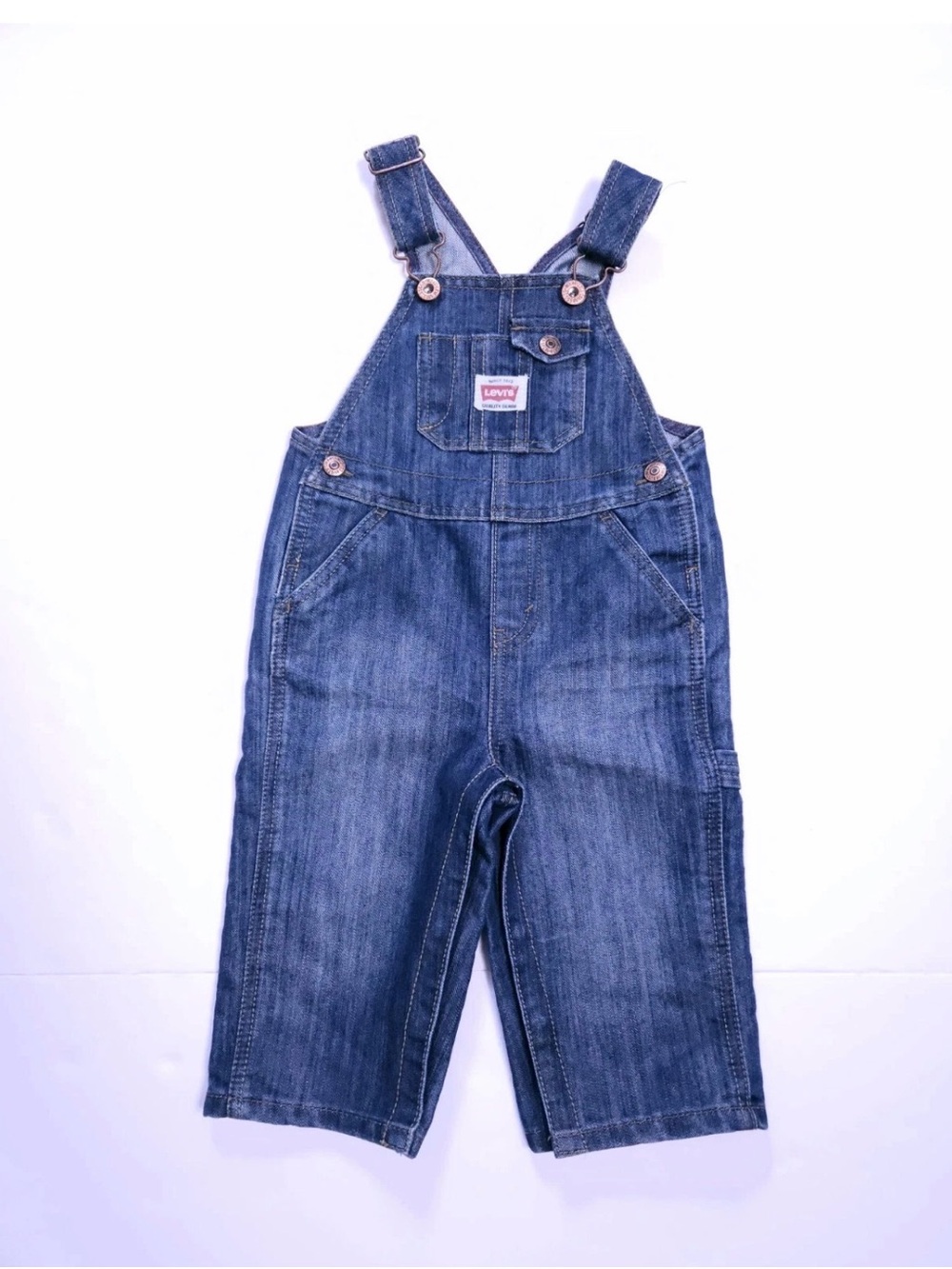 Levi’s Baby Carpenter Overalls Dark Wash 12M